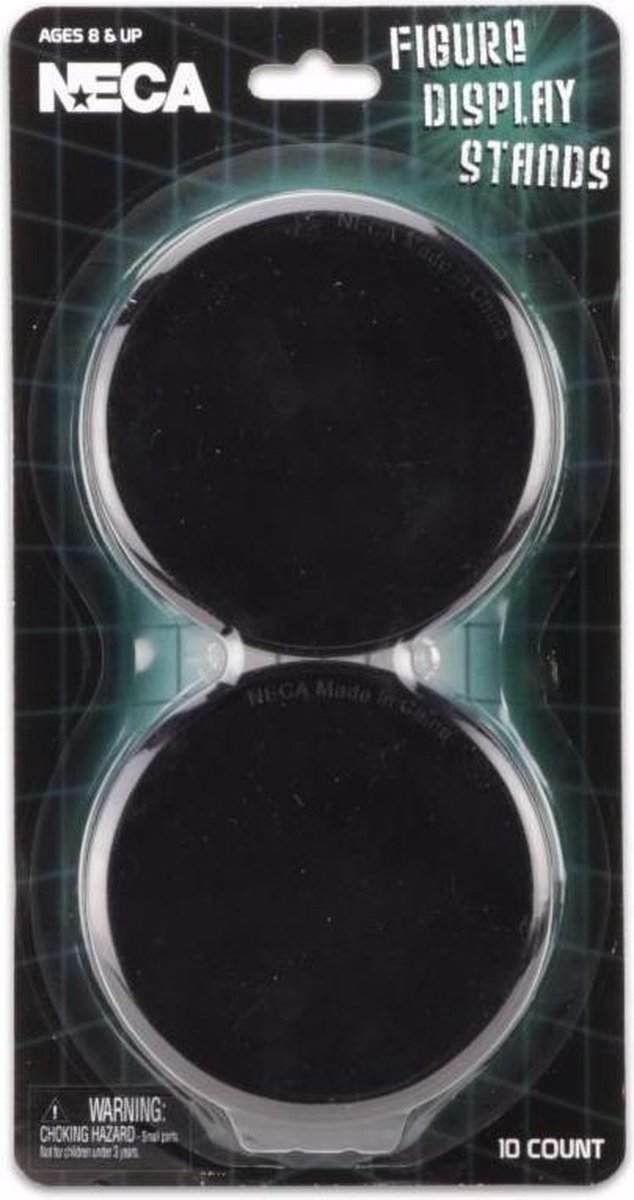 NECA Black Action Figure Display Stands (Set of 10)