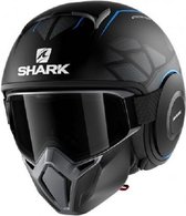 Shark Street Drak Hurok Kbk Mat Zwart Blauw Zwart Jethelm - Motorhelm - Maat M