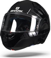 Shark Evo-One 2 Lithion Dual Zwart Chroom Antraciet Kua Systeemhelm - Motorhelm - Maat S