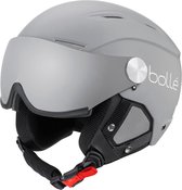 Bollé Backline Matte Grey & White / Silver Gun + Lemon Visor 54-56 Skihelm Unisex - Grey