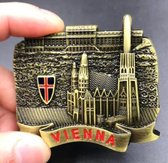 Wenen Magneet - Magneet koelkast | Souvenir Oostenrijk | Vienna magneet | Koelkastmagneetjes | Koelkastmagneet Wenen - Oostenrijk magneet - Schloss Schönbrunn - Stephansdom - Hofburg Paleis -