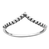 Jewelryz Dots V Ring | 925 sterling zilver | Maat 16