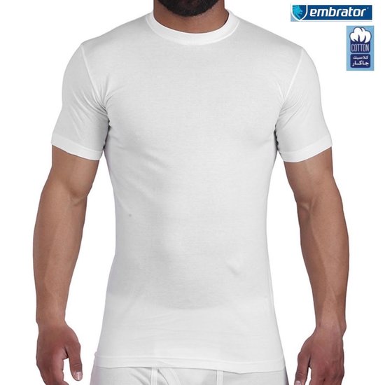 T-shirt homme Embrator 2-pack col rond blanc taille M