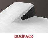 Topper Matras Split Hoeslaken - Topdek Matras Splittopper - Boxspring Topdekmatras Topmatras Splitter - Wit 200x200