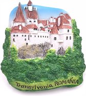 Akyol - Transsylvanië magneet - Roemenië - Dracula kasteel - Magneet koelkast - Souvenir Roemenie - Koelkastmagneetjes - Koelkastmagneet Roemenie - Piata Mare - Koelkastmagneet Hob