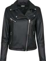 Dames Faux Leather Biker Jacket