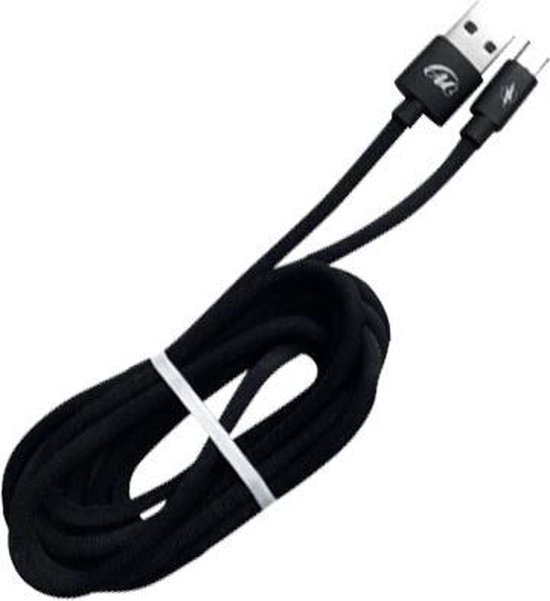 Micro Usb kabel - Oplaadkabel ps4 voor Controller - 2 meter Nylon - happymwebwinkel