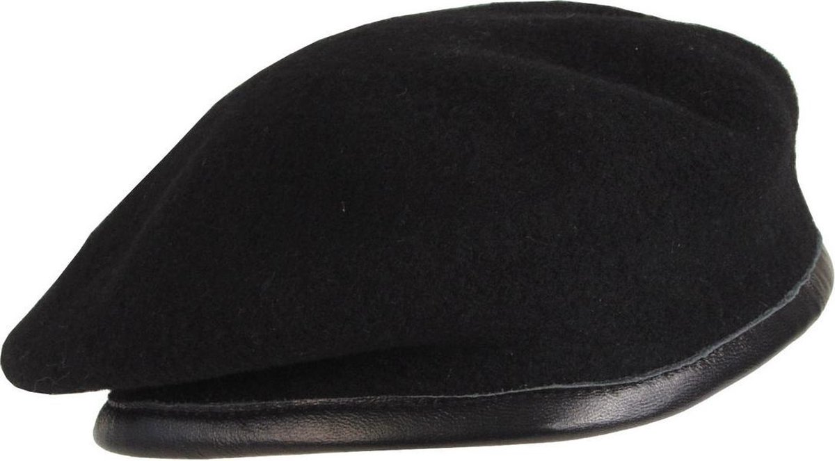 Commando Baret zwart - HOOFDOMTREK 56 CM