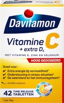 Davitamon Vitamine C Forte + Extra vitamine D3 Time-Release- 42 Tabletten - Voedingssupplement