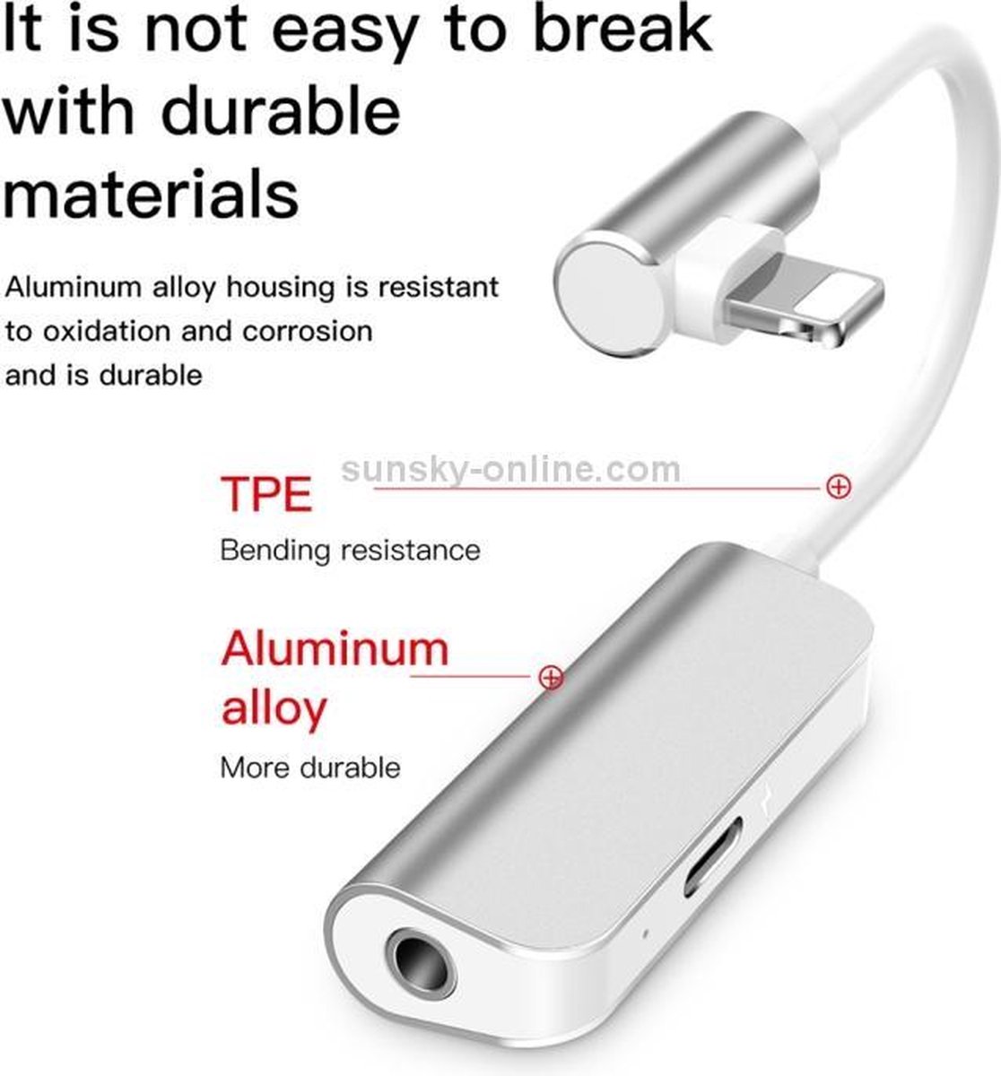 Baseus - Premium iPhone Audio Adapter AudioJack + Lightning Convertor -  Lightning to... | bol.com