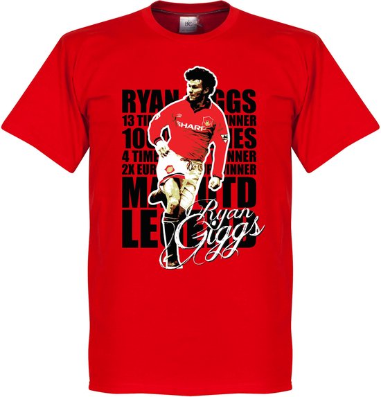 Ryan Giggs Legend T-Shirt - Rood - 3XL