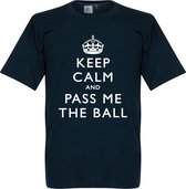 Keep Calm And Pass Me The Ball T-Shirt - XL