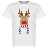 Reindeer Supporter T-Shirt - Paars/Wit - XXXXL
