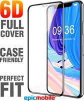 Screenprotector geschikt voor iPhone 11 Pro 6D Full Cover Screenprotector - Case friendly - Perfect fit - Premium Quality - EPICMOBILE