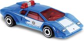 Hot Wheels Rescue Lamborghini Countach Police Car 6,5 Cm Blauw