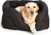 Hondenmand - waterproof - zwart - jumbo - 88 x 72 x 35 (l x d x h) Kussen 8 cm dik