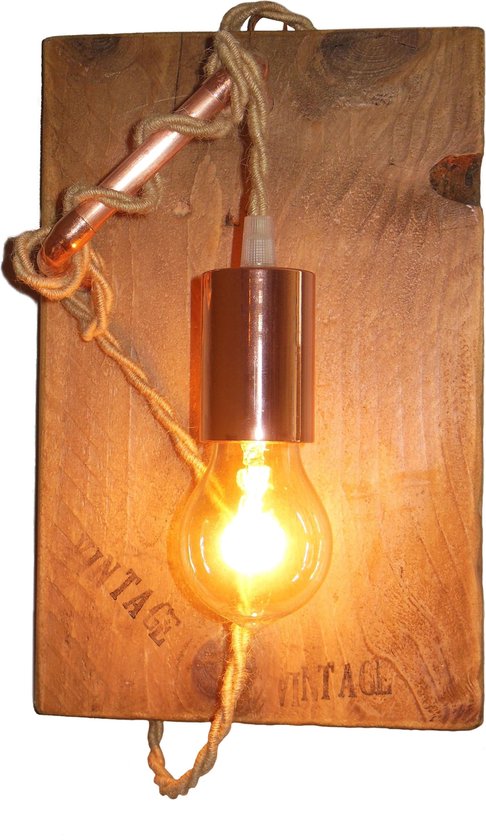 Welp bol.com | Wand Lamp Koper - Industrieel Design Wandlamp - Steiger DT-75