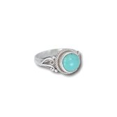 Zilveren ring Turquoise