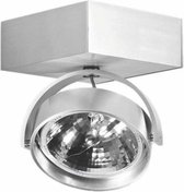 Artdelight - Plafondlamp Dutchess 1L Square - Aluminium - LED 15W 2200K-3000K - IP20 - Dim To Warm > spots aluminium | spotjes aluminium | spotjes plafondlamp aluminium | spots verlichting al