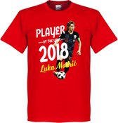 Modric Voetballer van het jaar 2018 T-Shirt - Rood - XL