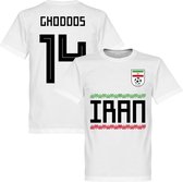 Iran Ghoddos 15 Team T-Shirt - Wit - XS