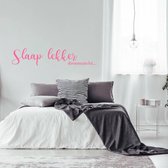 Muursticker Slaap Lekker Droomzacht -  Roze -  160 x 33 cm  -  slaapkamer  alle - Muursticker4Sale