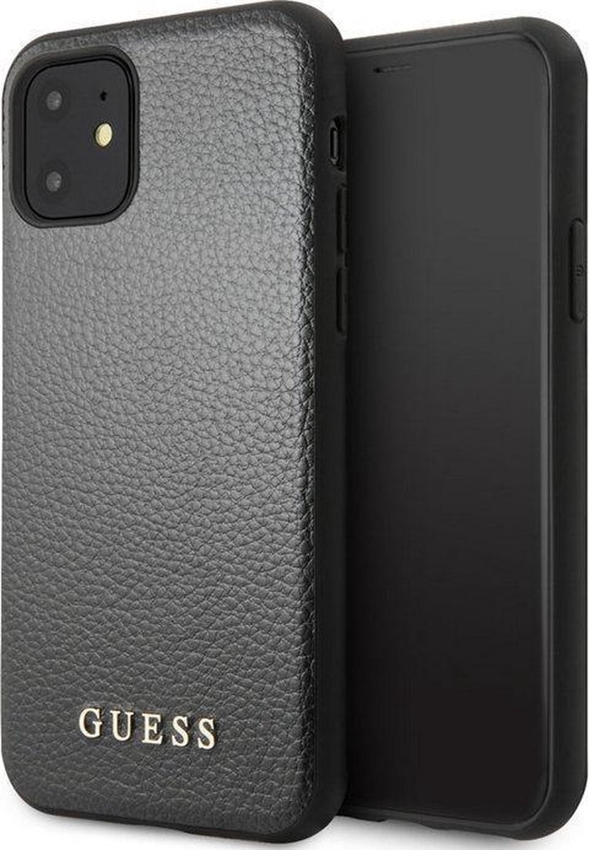 Guess IriDescent Hard Case voor Apple iPhone 11 (6.1") - Zwart