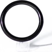 Wenkbrauw piercing segment ring zwart 1.2x8