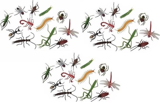 Halloween - 36x Plastic insecten - Nep insecten - Speelgoed dieren van  kunststof | bol.com