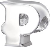 Alfabet letter P bead | bedel | Zilverana | geschikt voor Biagi , Pandora , Trollbeads armband | 925 zilver
