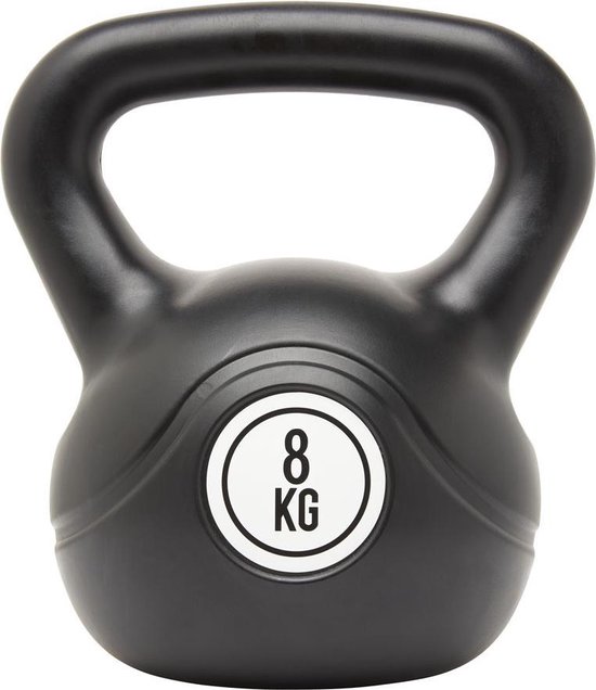 Fit Essentials Kettlebell 8 KG Zwart