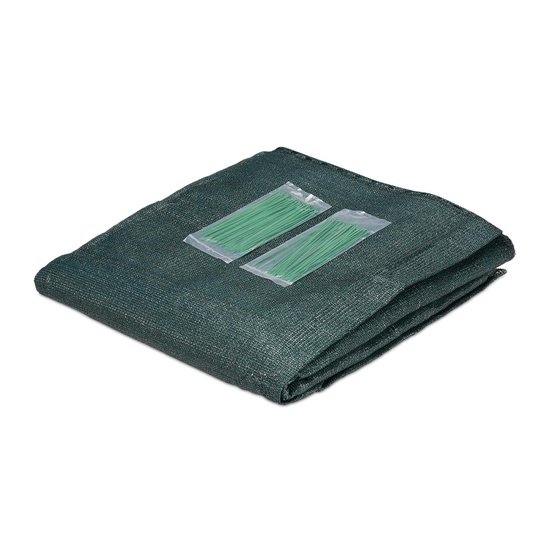 Relaxdays zichtbreeknet, zichtdoek voor schutting & hekwerk, HDPE materiaal, weerbestendig, 1.5 x 20 m, groen