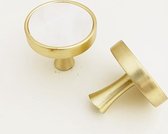 Kastknoppen Goud Marmer - 2 stuks - Meubelknop - Deurknopjes