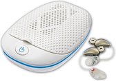 Amplicomms DB 130 Mini | Ontvochtigingsdoos | Reiniger voor gehoorapparaten | Wit