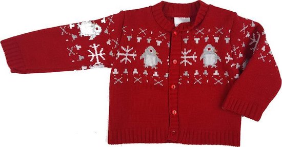 PEX - CHRISTMAS Winter Baby Vest ROOD (6-12 mnd) | bol.com