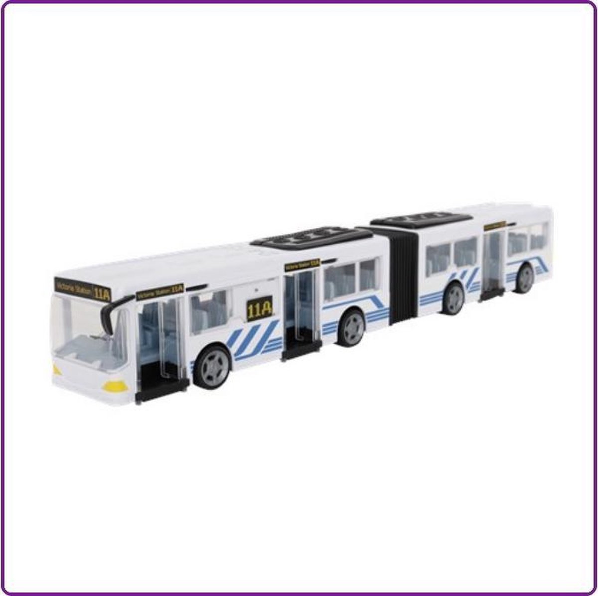 Teamsterz Flexi-bus wit - auto bus speelgoed wagen | bol.com