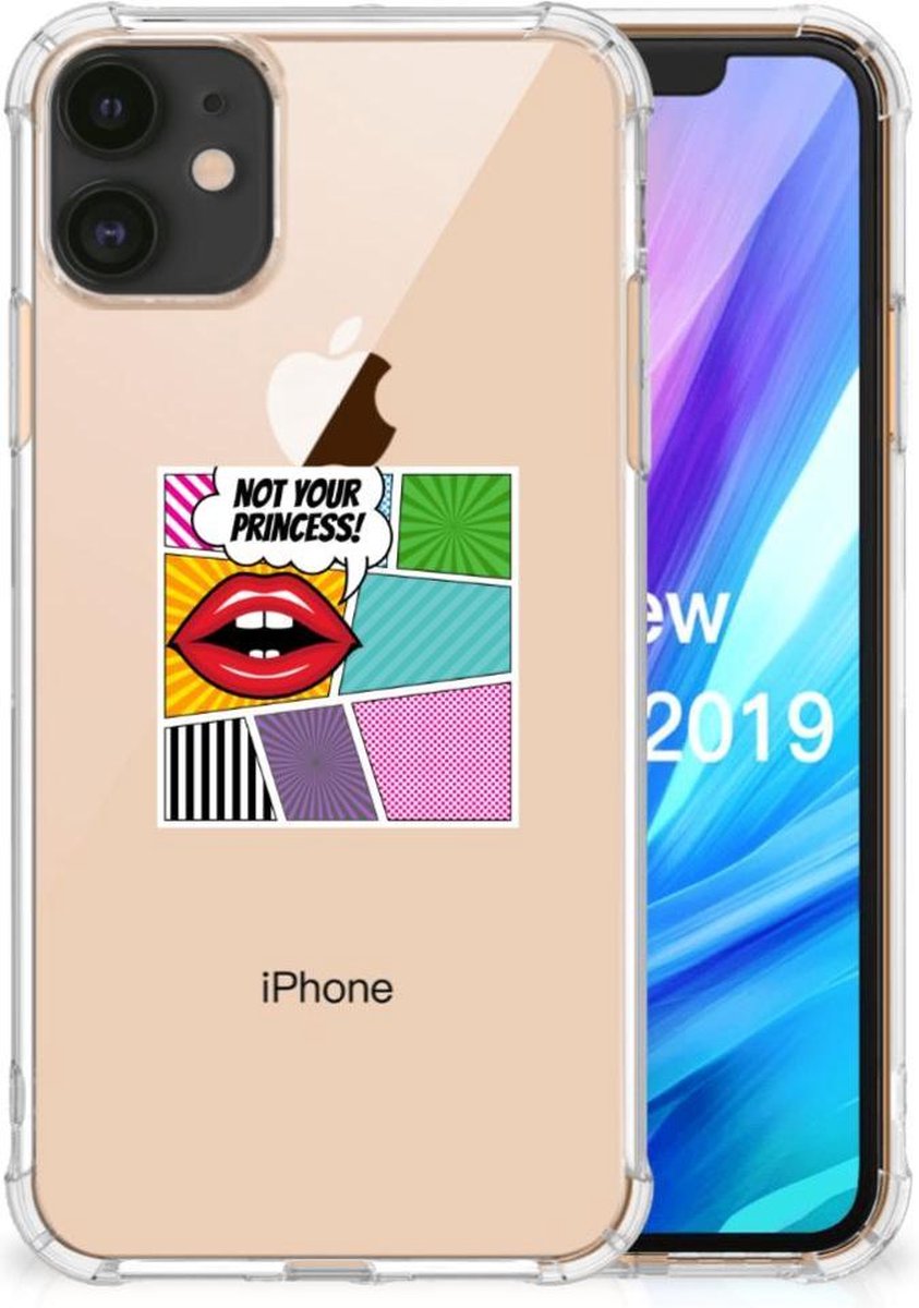 Apple iPhone 11 Anti Shock Bumper Case Popart Princess