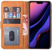 iphone 11 pro max hoesje bookcase bruin - iPhone 11 pro max hoesje bookcase bruin wallet case portemonnee book case hoes cover hoesjes