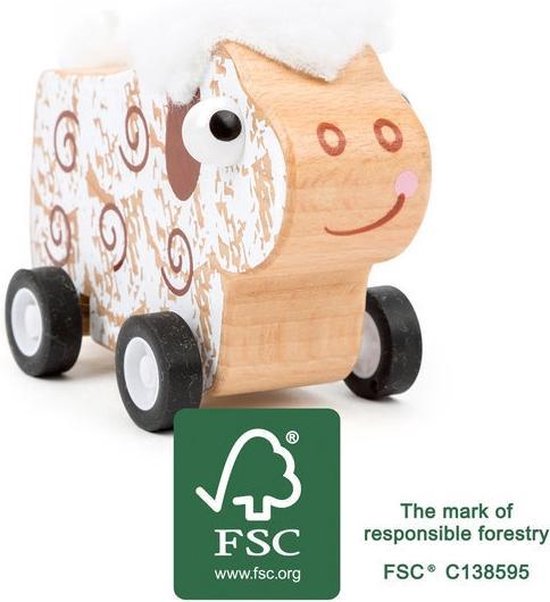 houten speelgoed autootjes Schaap auto terugtrek auto FSC Auto speelgoed houten speelgoed vanaf 3 jaar houten speelgoed autootjes Schaap auto terugtrek auto FSC Auto speelgoed houten speelgoed vanaf 3 jaar