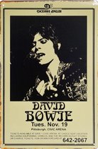 Concert Bord - David Bowie - Pittsburgh
