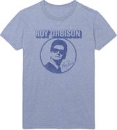 Roy Orbison Heren Tshirt -XL- Photo Circle Blauw