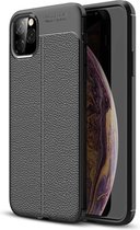 Luxe Back cover voor Apple iPhone 11 Pro - Zwart - Soft TPU - Rugged Armor - Shockproof