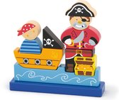 Viga Toys - Blokpuzzel Piraat