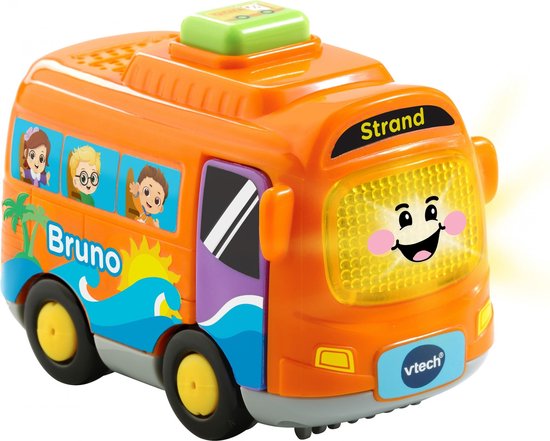 VTech Toet Toet Auto's Bruno Bus - Educatief Baby Speelgoed - Interactieve Speelgoed Auto - 1 tot 5 Jaar