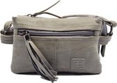 Tas - tasssen - bags - Bag- Bicky Bernard- Harmonica 3-Vaks tasje - schoudertasje - crossbody tasje - Grijs