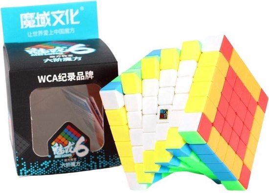 Thumbnail van een extra afbeelding van het spel 6x6 Speedcube - Puzzel Cube-  Stickerless Kubus - Moyu Meilong