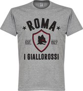 AS Roma Established T-Shirt - Grijs  - XXXXL