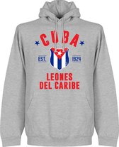 Cuba Established Hooded Sweater - Grijs - S