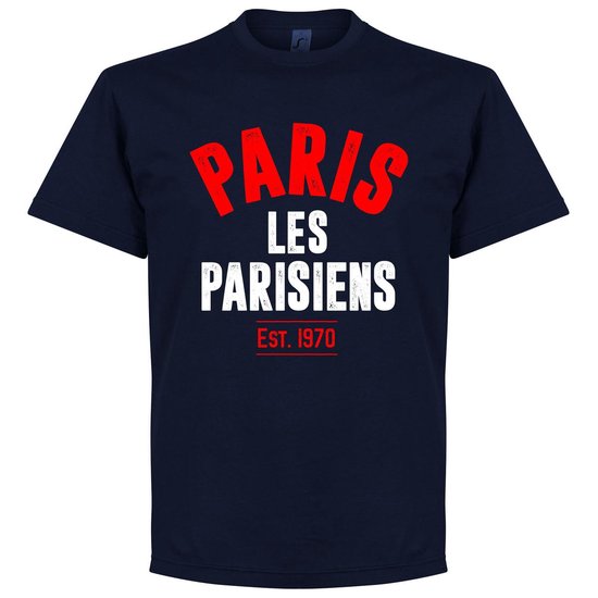 Paris Saint Germain Established T-Shirt - Navy - XL