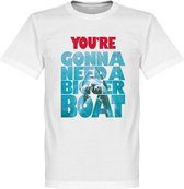 You're Going To Need A Bigger Boat Jaws T-Shirt - Wit - XXXL